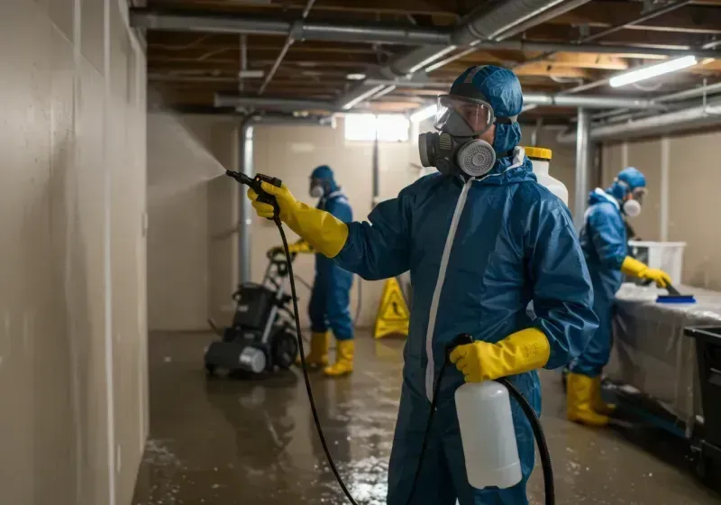 Basement Sanitization and Antimicrobial Treatment process in Wickenburg, AZ